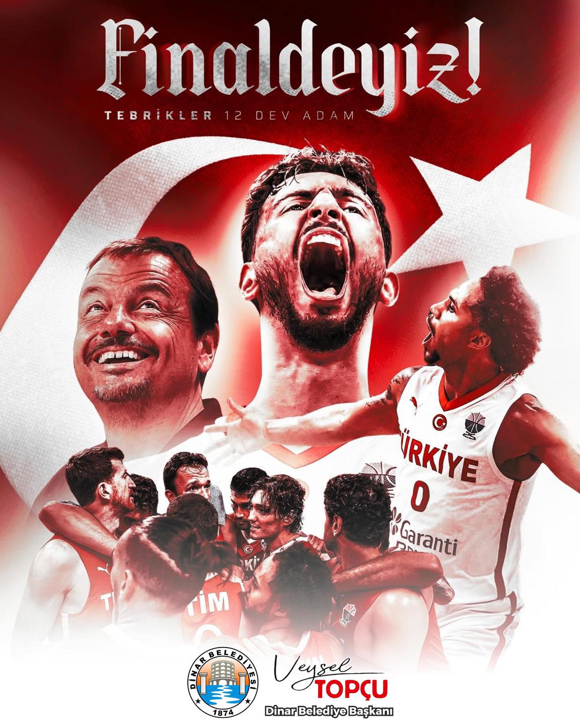 Finale Ykselen Basketbol Milli Takmmz Yrekten Kutluyor, Finalde Baarlar Diliyoruz
