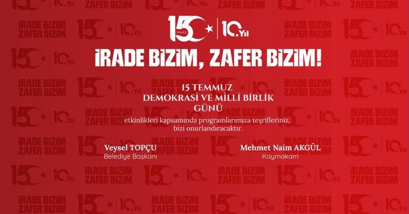 15 Temmuz Demokrasi ve Milli Birlik G�n� Program�na Davet
