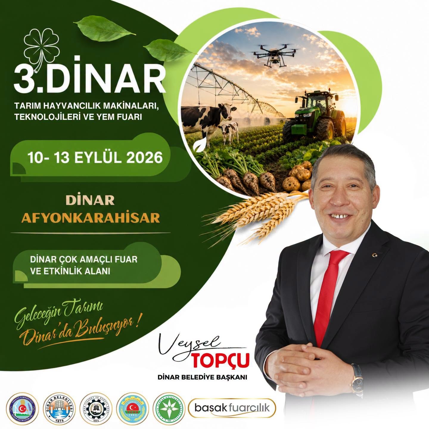 3.Dinar Tar�m, Hayvanc�l�k Makineleri, Teknolojileri ve Yem Fuar� Ba�l�yor