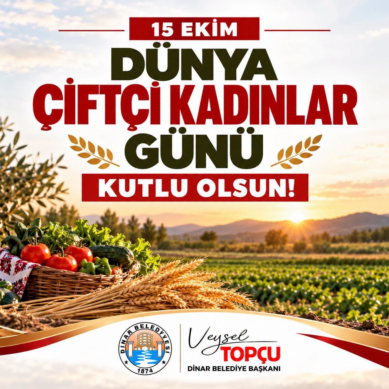 15 Ekim D�nya �ift�i Kad�nlar G�n� Kutlu Olsun