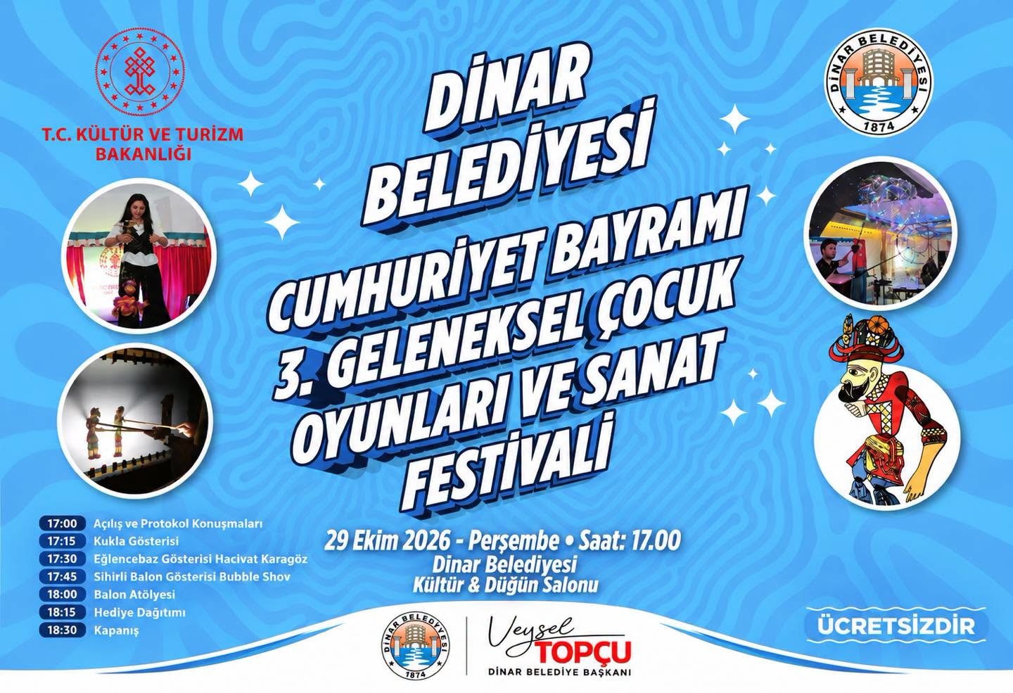�D�NAR�DA CUMHUR�YET BAYRAMI�NA �ZEL �OCUK FEST�VAL�