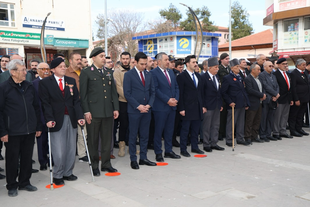 18 Mart �anakkale Zaferi ve �ehitleri Anma G�n� Dinar�da An�ld�