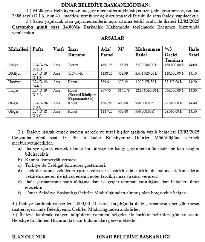 Gayri Menkul Sat lan